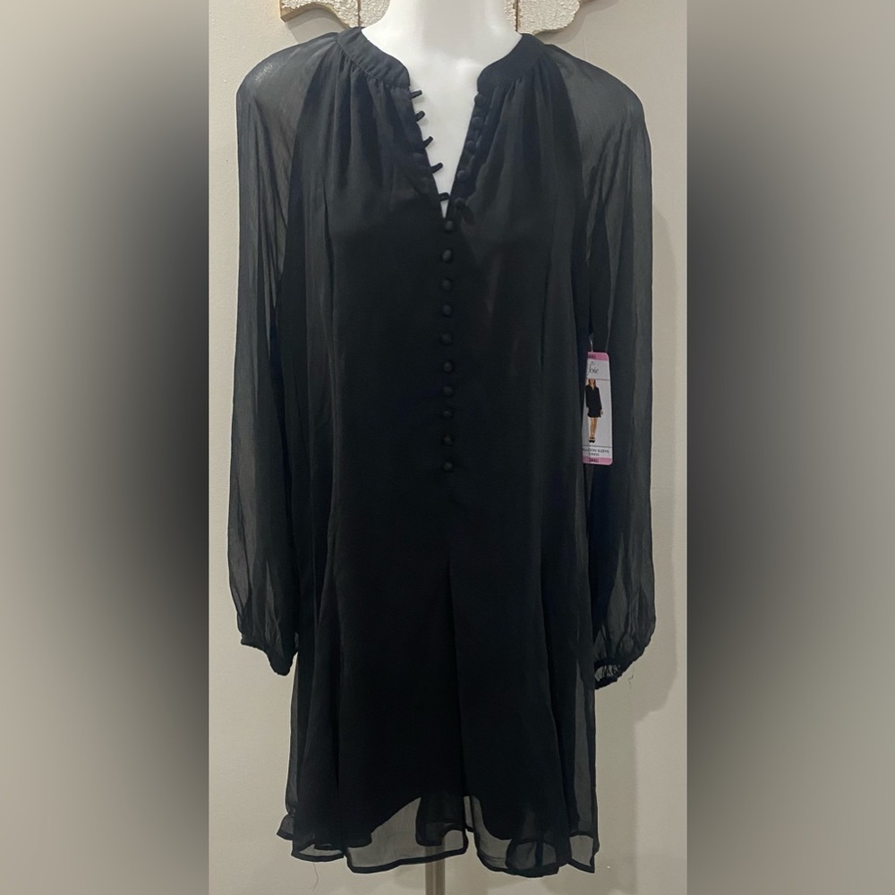 NWT! Joie Limited Edition Women's Balloon Sleeve Dress (Caviar, Small)